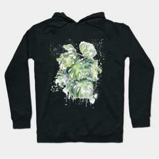 Monstera Plants- Abstract Tropical Art Hoodie